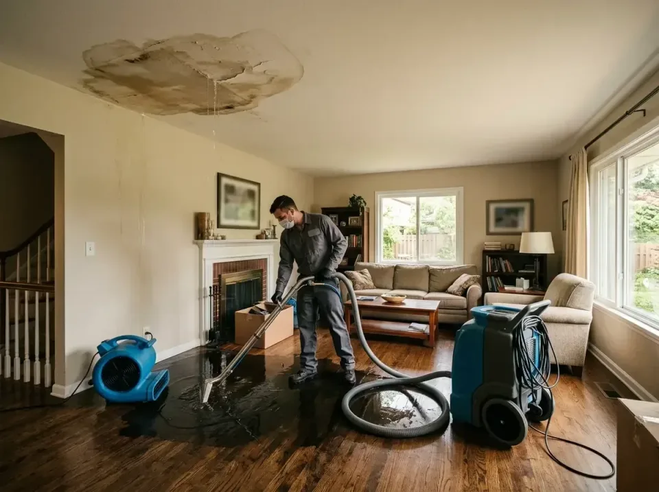 attic-pipe-burst-ceiling-drip-008 — frequently asked questions, Water Damage Restoration & Carpet Care in Creve Coeur, IL
